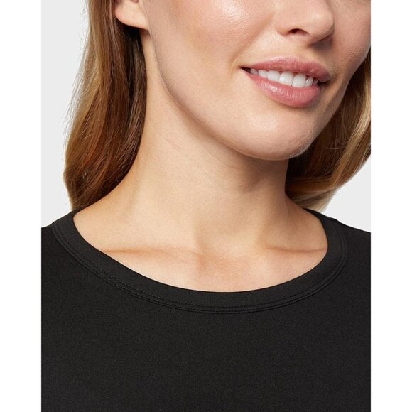Women’s Thermal Crew Neck Top Lightweight Base Layer Fitted Moisture-Wicking - Picture 3 of 4